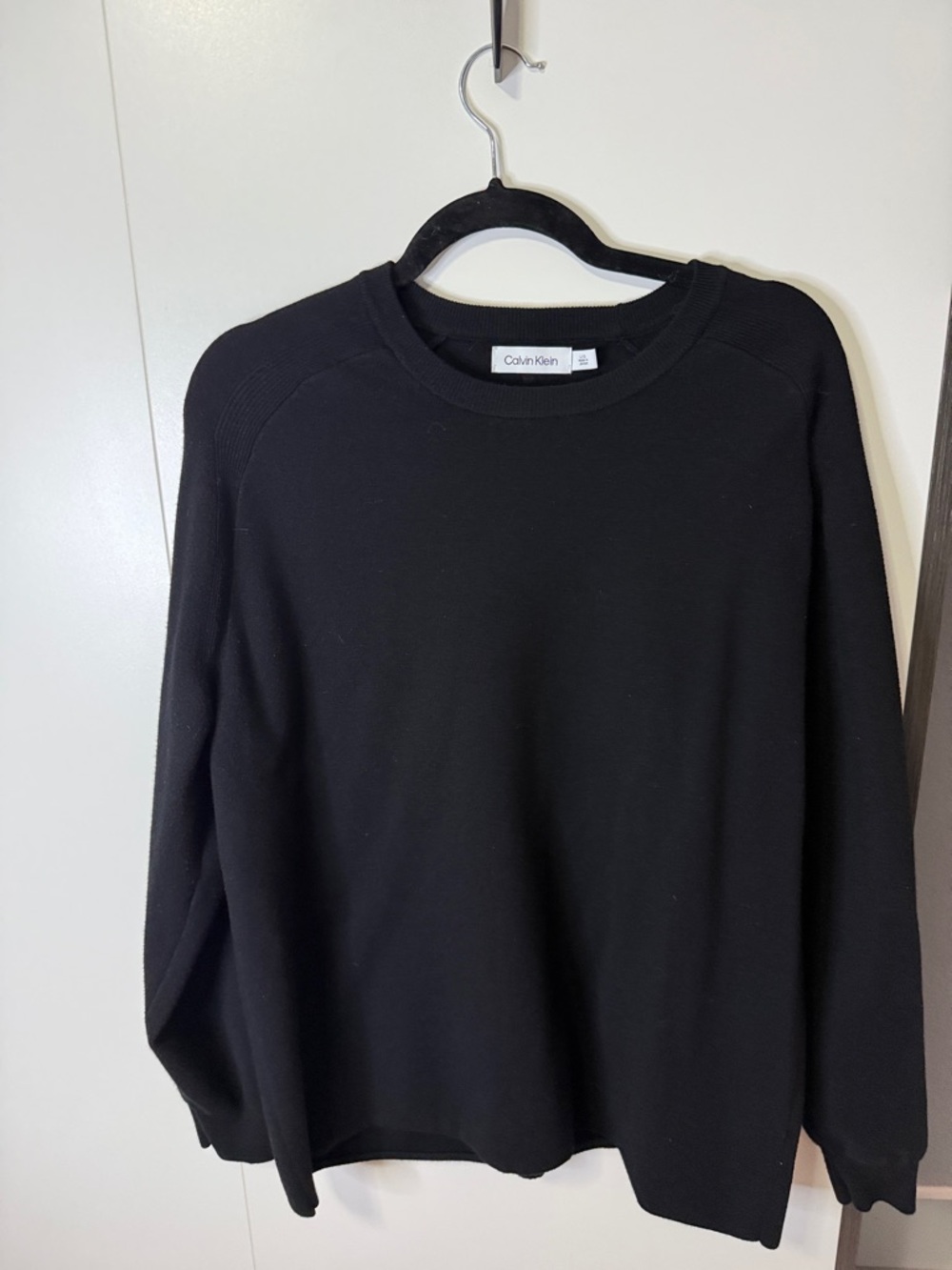 Calvin Klein Black Crewneck Pullover Sweater